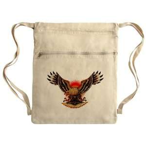  Messenger Bag Sack Pack Khaki Tattoo Eagle Freedom On 