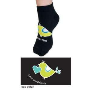 Anklet Socks with Labor and Delivery Love Bird Graphic