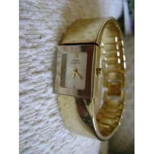 Ann Klein Womens Gold Tone Bracelet Wrist Watch New