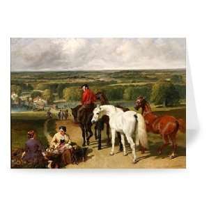  Exercising the royal horses, 1847 55 (oil on   Greeting 