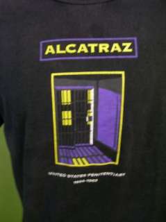 Vtg Alcatraz Prison Regulation # 5 T shirt Cotton XL  