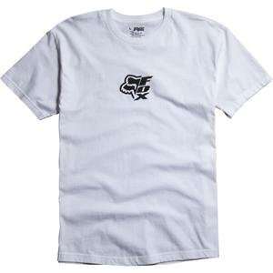  Fox Racing Vertically T Shirt   Small/White/Black 