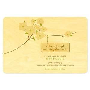  Flowering Dogwood Save the Date   Real Wood Wedding 