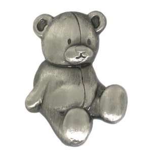  Animal Pin   Teddy Bear, Antique Silver: Jewelry