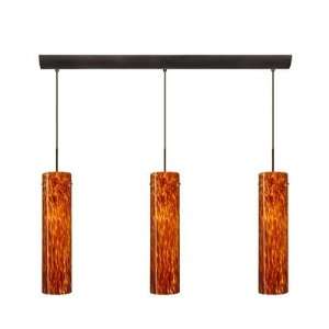   Three Light Cord Hung Mini Pendant with Bar Canopy: Kitchen & Dining