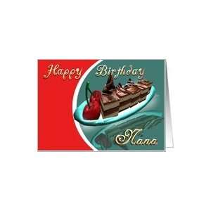  Chocolate cake Cherry desert NANA Happy Birthday cherries 