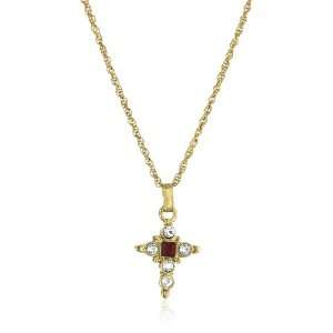 The Vatican Library Collection Gold Tone Ruby Colored 