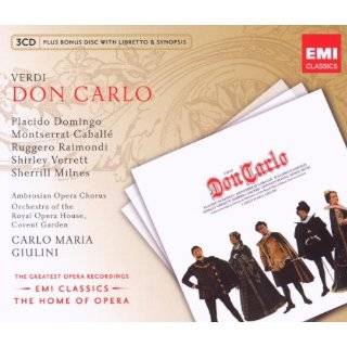 Verdi Don Carlos Audio CD ~ Verdi