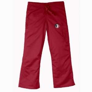   State Seminoles Ncaa Cargo Style Scrub Pant (Crimson) (Large) Sports