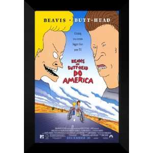  Beavis & Butthead Do America 27x40 FRAMED Movie Poster 