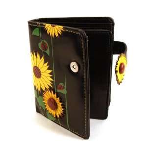  Sunflower   medium wallet   black: Home & Kitchen
