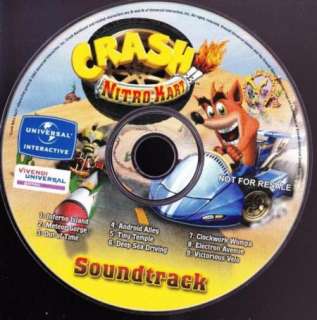 Crash Bandicoot Nitro Kart Soundtrack CD game music  