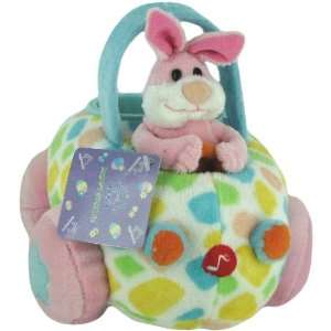  Applause Happy Easter Plush Bunny Buggy w/ Sound Toys 