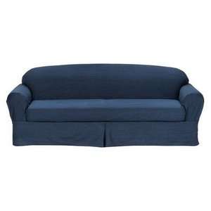 All Cotton Denim Blue 2 piece Sofa Cover 100% Cotton NEW Fits All 2 