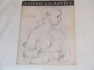 American Artist Magazine November 1950 VFC  
