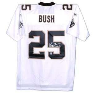  Reggie Bush Autographed Jersey   WHITE/REEBOK EQTG: Sports 
