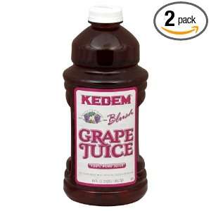 Kedem Blush Grape Juice, Passover, 64 ounces (Pack of2)  