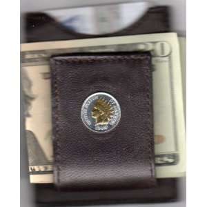   Silver Old U.S. Indian penny (Folding) Money clips