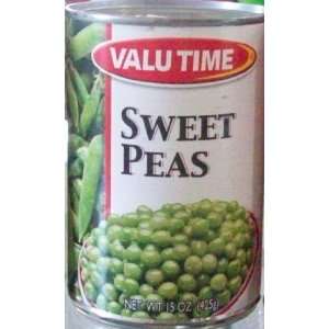 Valu Time SWEET PEAS 15 OZ  Grocery & Gourmet Food