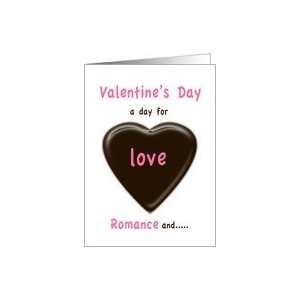  Valentines Day Chocolate humor Card Health & Personal 