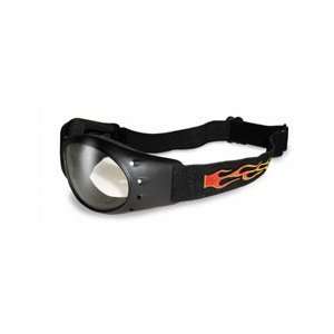    Eliminator flames clear motorcycle goggles