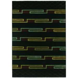  Shaw New West Pacific Black 08500 5 5 X 7 8 Area Rug 