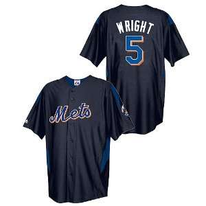 David Wright Mets Black Majestic Jersey: Sports & Outdoors