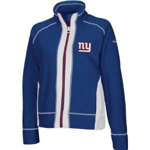  New York Giants  Blue  Womens Micro Fleece Jacket Sports 