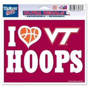    Virginia Tech Hokies Window Cling   Hoops