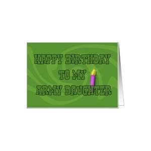  Happy Birthday (Army Daughter) Card Health & Personal 