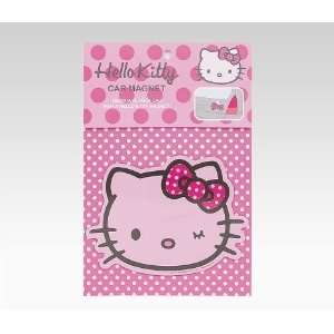  HELLO KITTY PINK FACE CAR MAGNET 