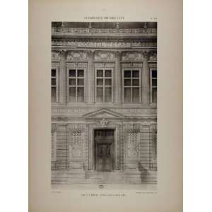  1902 Print 1882 Esquie Architecture State Building Door 