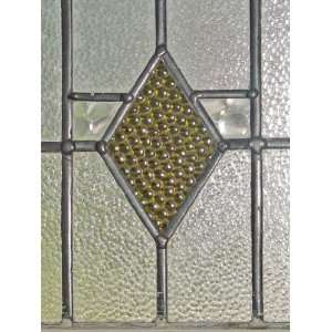 Art Deco Green Diamond Antique Stained Glass