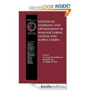 Stochastic Modeling and Optimization of Manufacturing Systems and 