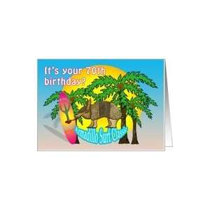 Aloha Surf 70th Birthday Card Toys & Games