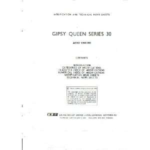   Aircraft Engine Modification Manual De Havilland Gipsy Queen Books