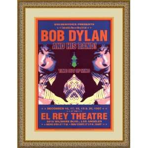  Bob Dylan, El Rey Theatre, Los Angeles, 1997 Framed Art 