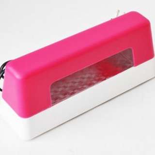 Brand New Pink 9W UV GEL Nail Curing Lamp Light Polish phototherapy 