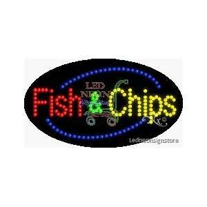  Fish and Chips LED Sign