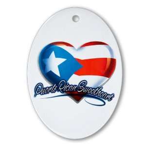   (Oval) Puerto Rican Sweetheart Puerto Rico Flag: Everything Else