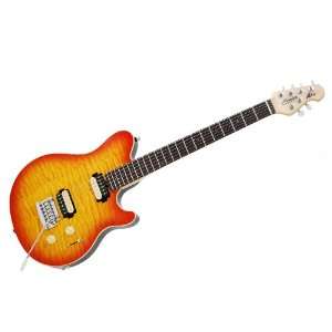   by Music Man AX30 Guitar (Cherry Red Burst) Musical Instruments