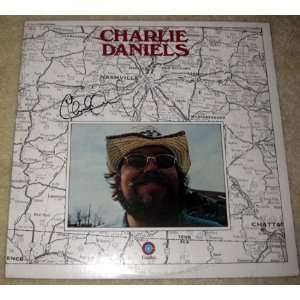  CHARLIE DANILES autographed RARE record cover 
