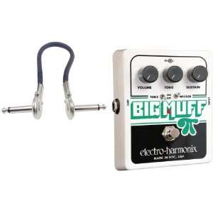 Electro Harmonix Big Muff Pi with Tone Wicker with a 6 Inch Metal 1/4 