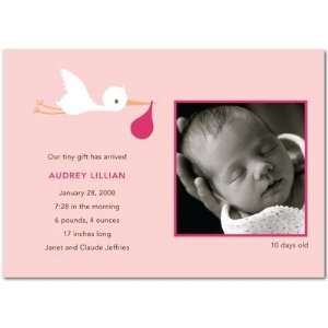  Girl Birth Announcements   Stork Delivery Tea Rose By 