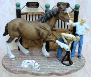 ANHEUSER BUSCH Getting Shod Clydesdale 1999 horse CLYD8  