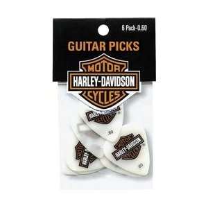  Harley Davidson Shield White Acetal Picks 6 Pack HEAVY 