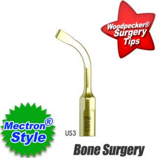 3x Dental Bone Surgery Tip Mectron Style Woodpecker US3  