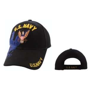  U.S. Navy Baseball Cap, BLACK Military Hat, United States 