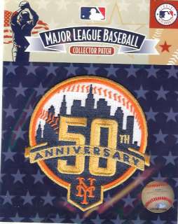 2012 New York Mets 50th Anniversary Logo Patch   100% Authentic & MLB 