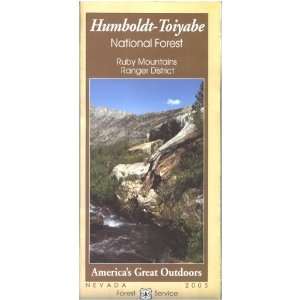  Map Humboldt/Toiyabe Natl Forest Ruby Mtns RD 